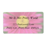 Hot Pink Painted Daisy Custom Shipping Labels
