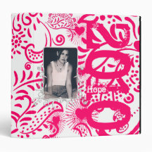 Hot Pink Paisley Class of 2010 Binder