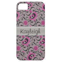 Hot Pink Paisley iPhone 5 Case