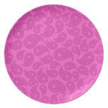 Hot Pink Paisley. plates