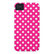Hot Pink Polka Dot Iphone 4/4S Case