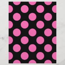 Hot Pink Polka Dots Personalized Flyer