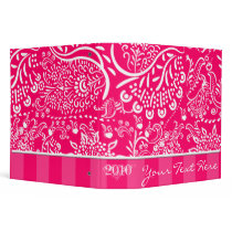 Hot Pink Raspberry Binder