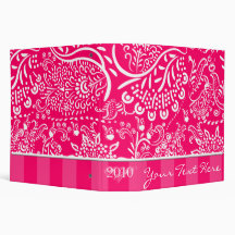 Hot Pink Raspberry Binder