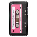 Hot Pink Retro Cassette Tape Personalized Case casemate cases