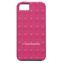 Hot Pink Sparkle & Bling Effect Cellphone Case iPhone 5 Cases