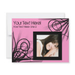 Hot Pink Swirl Party Invitation invitations