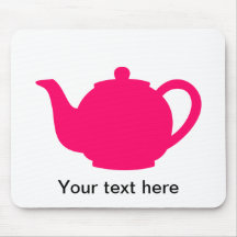 Hot Pink Teapot Mousepads