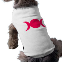 Hot Pink Triple Goddess Doggie Tee Shirt