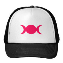 Hot Pink Triple Goddess Mesh Hats