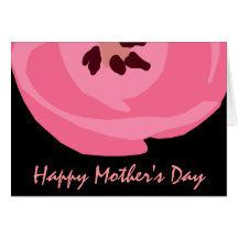 Hot Pink Tulip Mother's Day Card