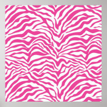 Hot Pink Zebra Print Wild Animal Stripes Novelty