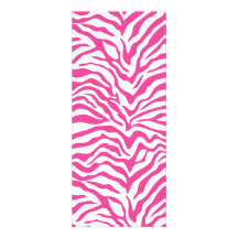 Hot Pink Zebra Print Wild Animal Stripes Novelty Personalized Invites