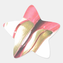 HOT RED SHOES STICKERS