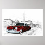 hot rod des années 1950 posters
