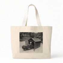 Hot Rod Pedal Car, early 1900s Canvas Bags