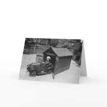 Hot Rod Pedal Car, early 1900s Greeting Cards