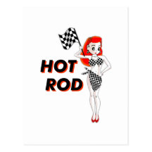 Hot Rod Post Card