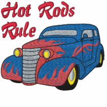 Hot Rods Rule Embroidered Shirt