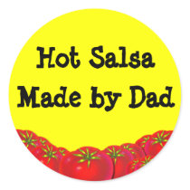 Hot Salsa Retro Custom Canning Labels