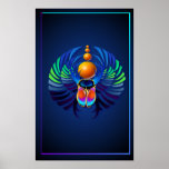 Hot Scarab dark small Poster