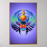 Hot Scarab light  Large Poster