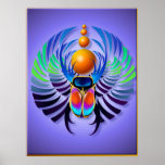 Hot Scarab light  Posters