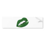 Hot Sexy Full Colour Female Lips Mouth bumper stickers