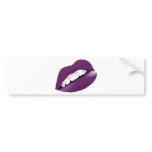 Hot Sexy Full Colour Female Lips Mouth bumper stickers