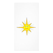 Hot Smiling Sun Photo Greeting Card