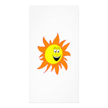 Hot Smiling Sun Picture Card