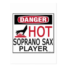 Hot Soprano Sax Player Post Card