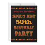 Hot & Spicy Birthday Invitation