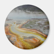 Hot Spring Thermal Pools Fridge Magnet