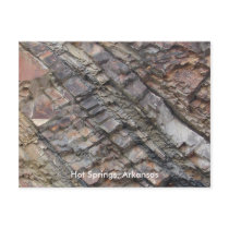 Hot Springs, AR Rock Layers Central Ave Postcard