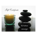 Hot Stone Massge Gift Certificate II Custom Invitations