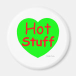 Hot Stuff Heart Fridge Magnets
