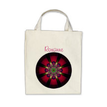 "Hot Summer Bloom" Organic Shopping Tote Bag