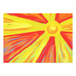 Hot Sun Rays Custom Invitations