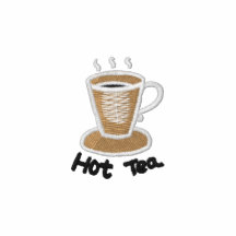 Hot tea embroidered shirt