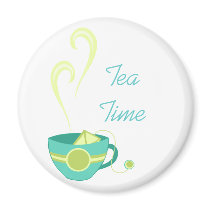 Hot Tea Fridge Magnet