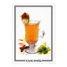Hot Toddy Cocktail Marker Sketch You're Invited
