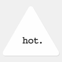 hot. triangle stickers