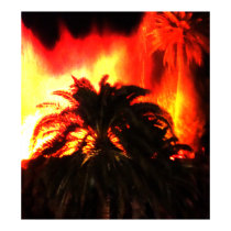 Hot Tropical Volcano Eruption Print posters