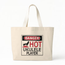 Hot Ukulele Player Canvas Bags