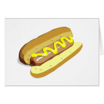 Hotdog Greeting Cards