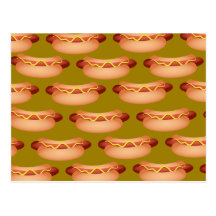 Hotdog Wallpaper Postcard