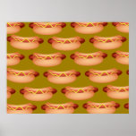 Hotdog Wallpaper Print