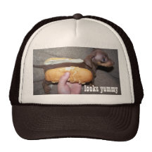 hotdogpuppy, looks yummy trucker hats