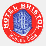 Hôtel 1930 Bristol Cuba Autocollant